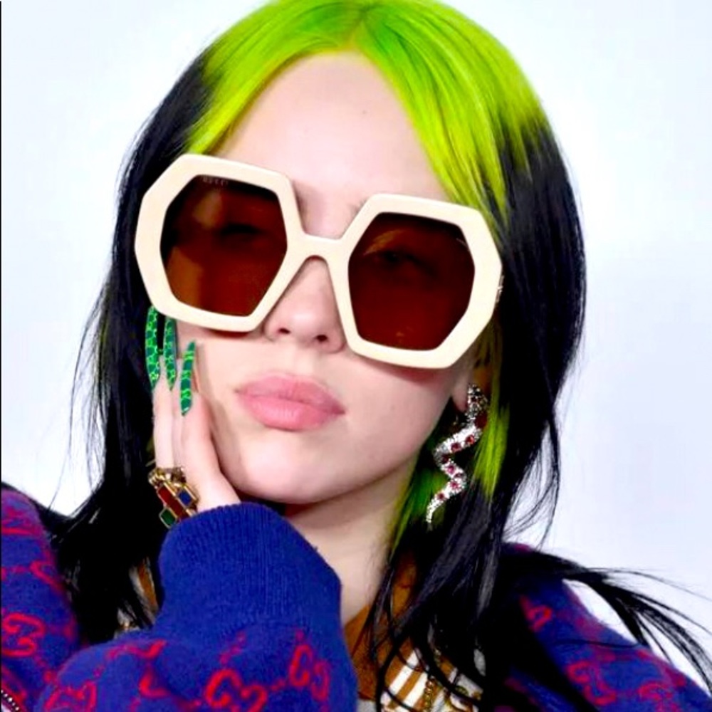 Gucci Ivory / Brown Gg0772s - 002 Oversized Billie Eilish Sunglasses - Picture 10 of 15